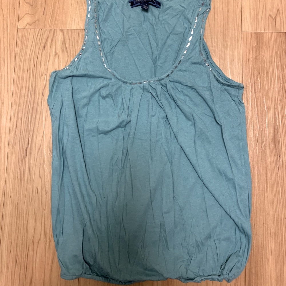 🦋 3/$9 American Eagle Greenish Blue turquoise Top size medium
